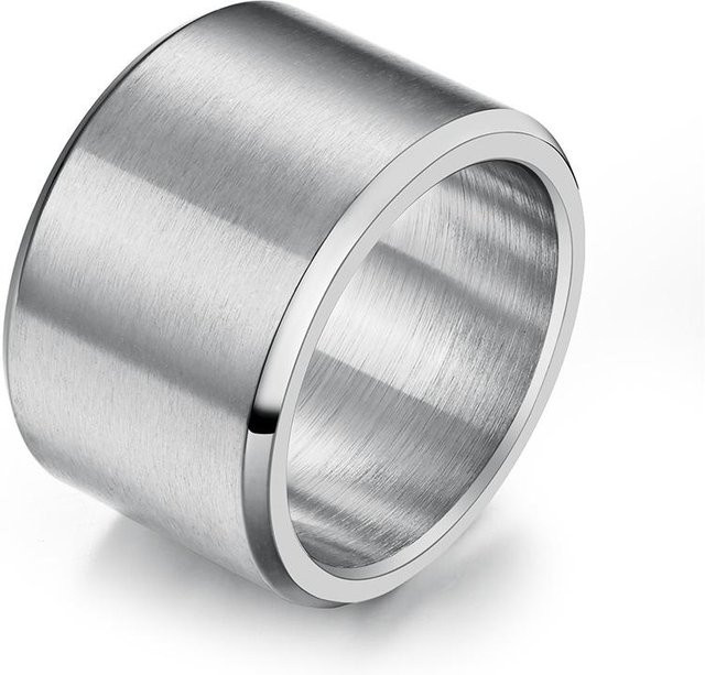 YIRAN jewelry 1 Ring Edelstahl, vergoldet, weiß, Unisex - Bild 1