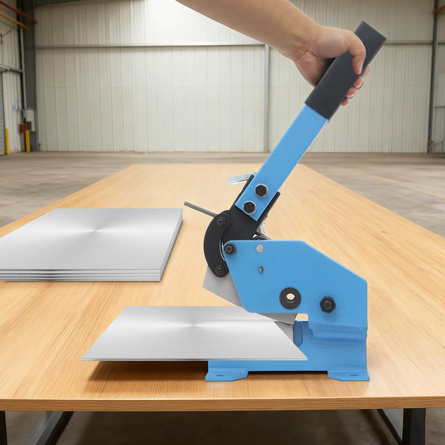 Manuelle Metallschere Bymaocar aus Stahl in Blau mit Handhebel für Rundstahl bis 1,1 cm - Bild 4