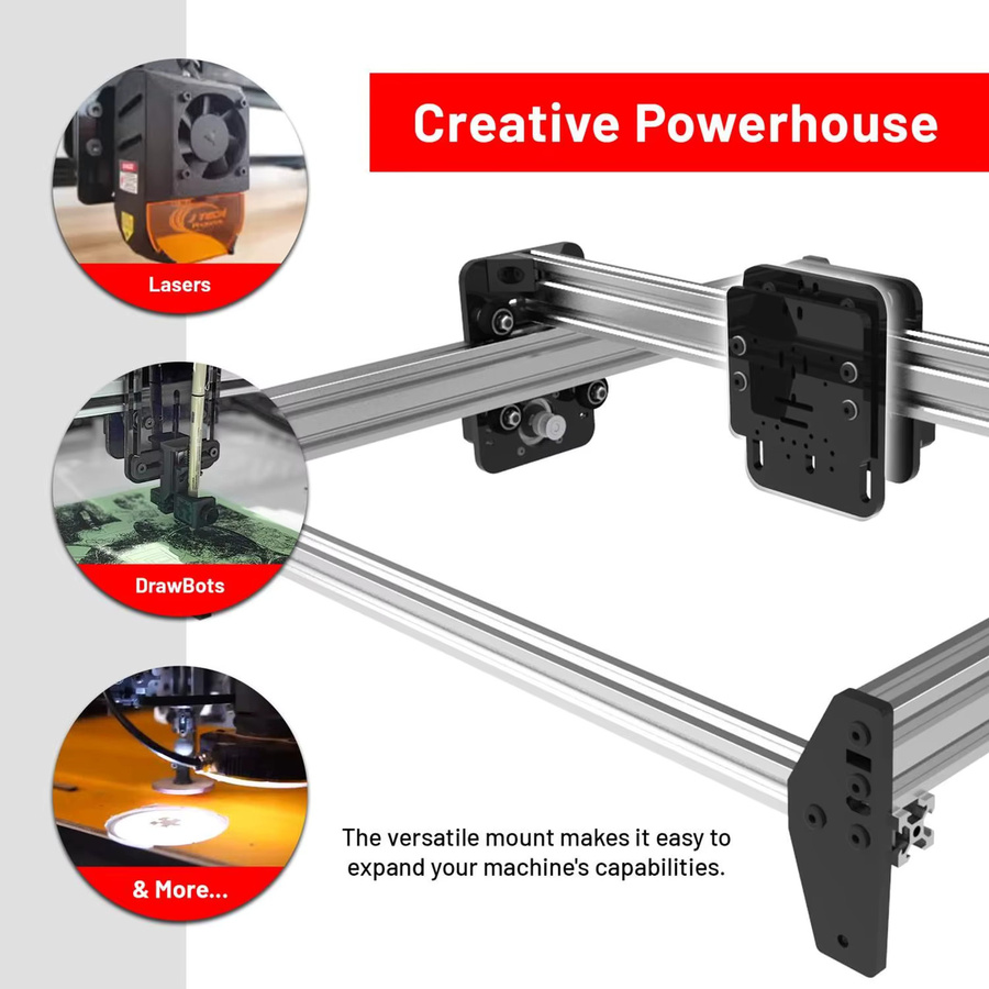 Openbuilds ACRO System CNC-Maschinen-Bausatz mit GT2-Riemenantrieb, Präzisions-Lasergravur und Nema17 Schrittmotoren - Bild 3