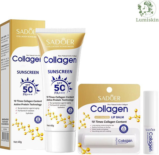 Sadoer Kollagen Lippenbalsam und Sonnenschutzcreme LSF 50+ - Bild 1