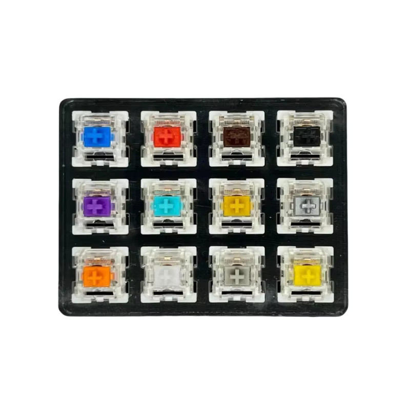 Outemu Schalter-Tester für mechanische Gaming-Tastaturen mit 9 bis 12 Tasten in Blau, Silber, Weiß und Multicolour - Bild 3