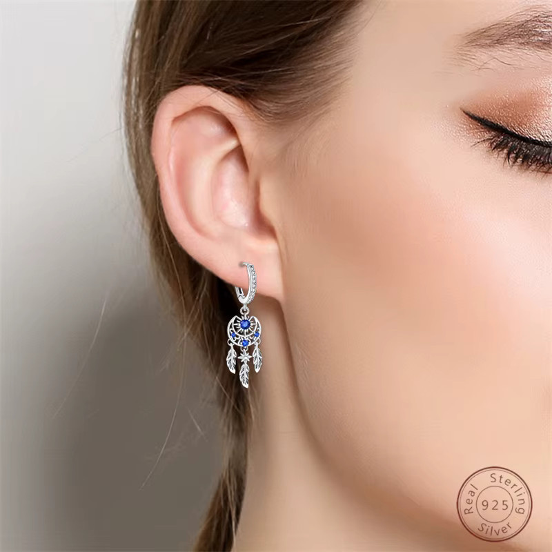 Qikaola Ohrringe, 925 Silber, Zirkonia, Damen - Bild 2