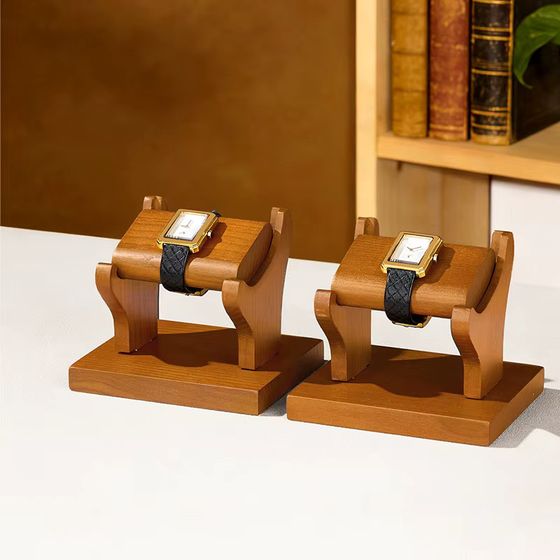 WoodTen Uhrenständer aus Holz in Braun als Schmuck-Präsentationsständer und Uhrenhalter für Uhrenarmbänder - Bild 3