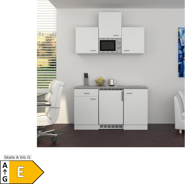 Küchenzeile Flex-Well Wito mit Schranktüren und Schubladen, Breite: 150 cm, Höhe: 82 cm, Tiefe: 57 cm - Bild 1