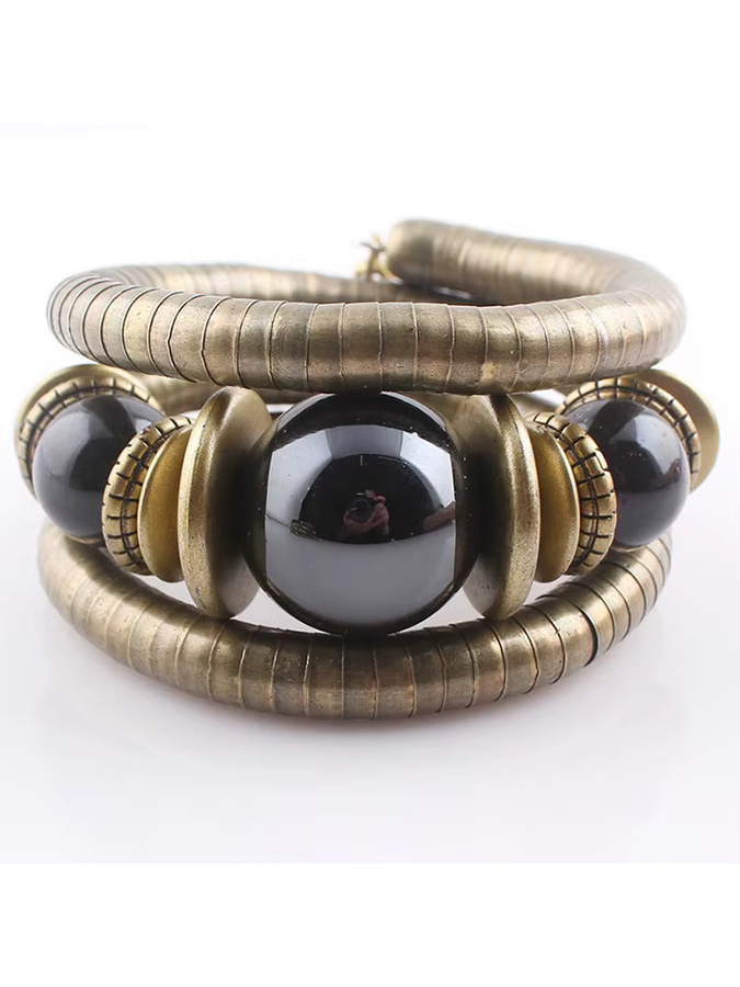 ZHUHE Perlenarmbänder, Messing, Vintage, Unisex - Bild 2