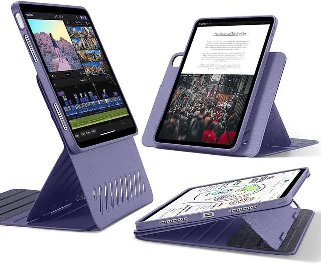 ESR Shift Mov Schutzhülle für Apple iPad Air 11 (2024/2025/2026), Farbe: Purple - Bild 1