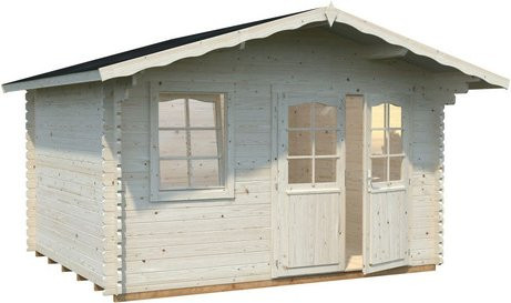 PALMAKO Blockbohlenhaus Emma aus Holz in Braun, B/H/T: 426 x 257 x 300 cm - Bild 1
