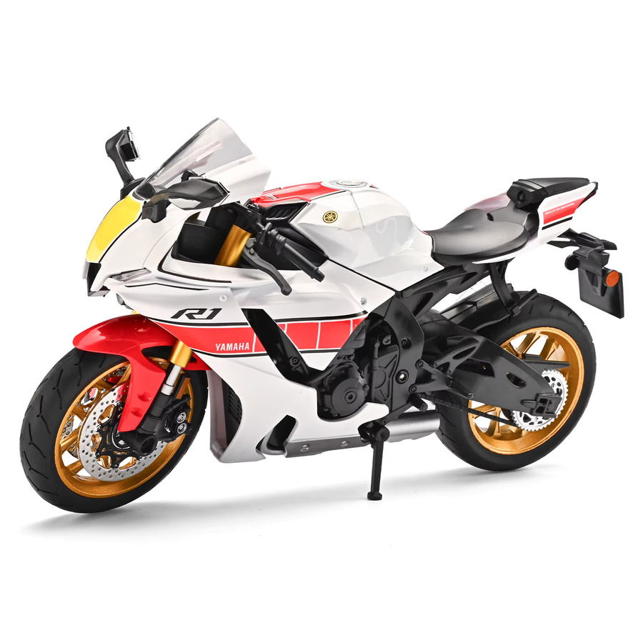 Maisto Yamaha R1 Motorradmodell, 1:9, Metall, Schwarz - Bild 7