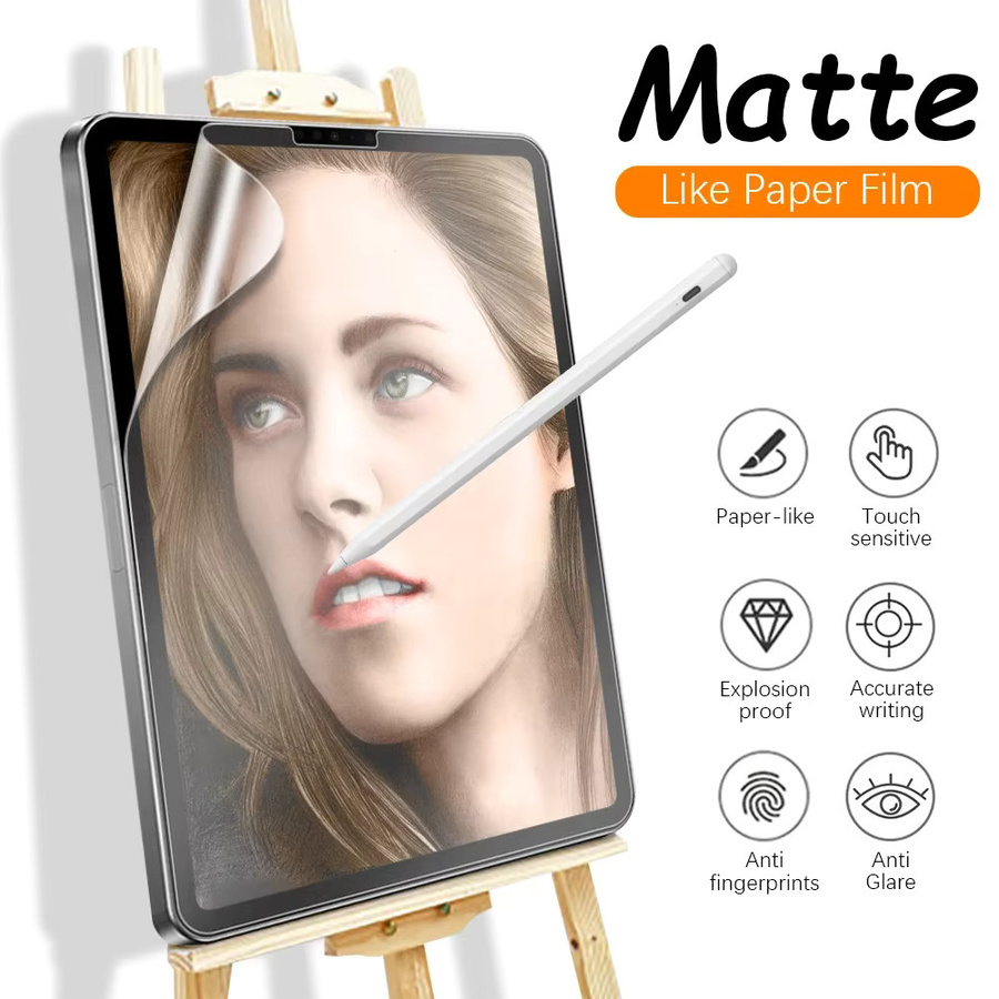 Mattierte Papierfolie für Apple iPad Air, Pro und Mini zur Optimierung von Schreiben und Zeichnen - Bild 2