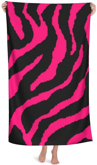 Ka Chen Muxi Strandtuch Mikrofaser in Pink, schnelltrocknend und sandfrei, B: 40 cm, H: 60 cm - Bild 1