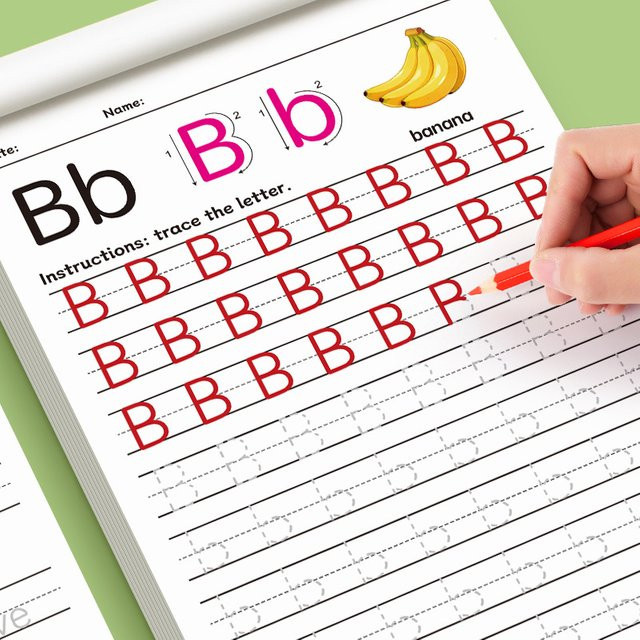 Yligoode Lernbuch für Kinder mit Alphabet A-Z und Zahlen 1-10, 32-seitiges Übungsheft für Groß- und Kleinbuchstaben sowie Stiftkontrolltraining in Mehrfarbig - Bild 1