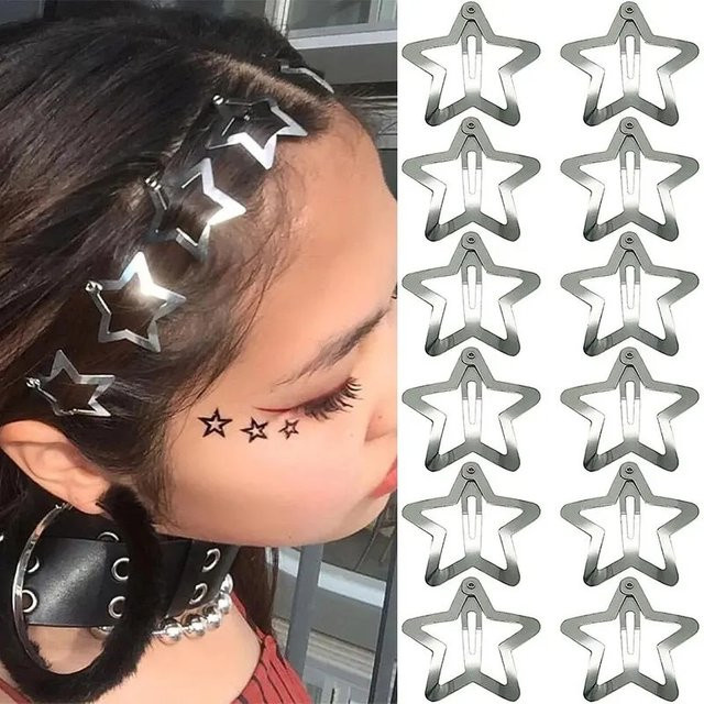 Haarspangen Stern, Metall, Mädchen - Bild 1
