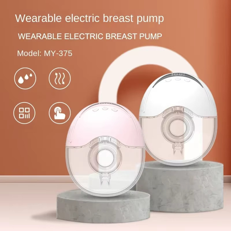Tragbare elektrische Doppel-Milchpumpe für schwangere Frauen, leise und vollautomatisch, Weiß - Bild 2