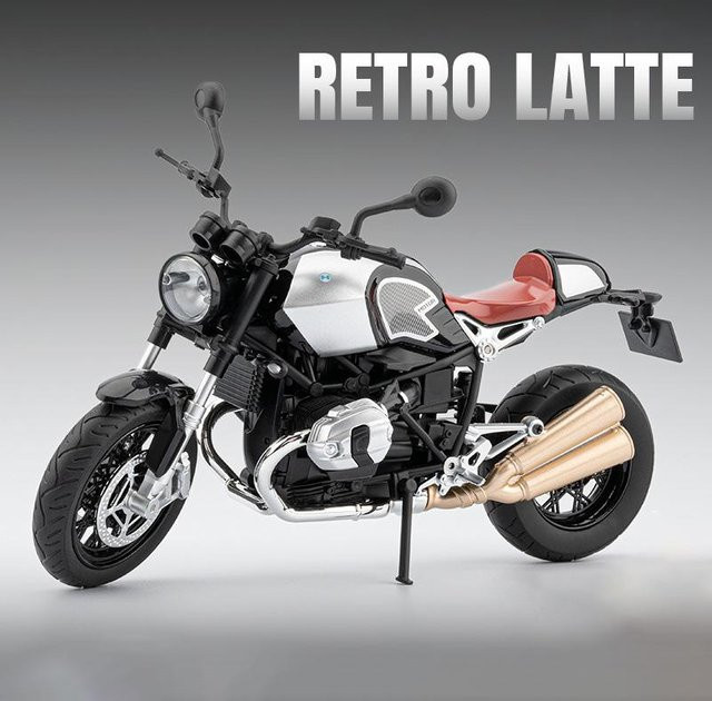 Linyi toy car 1:9 R Nine T Legierung Cruise Sport Motorrad Modell, Metall, mit Sound und Licht - Bild 1