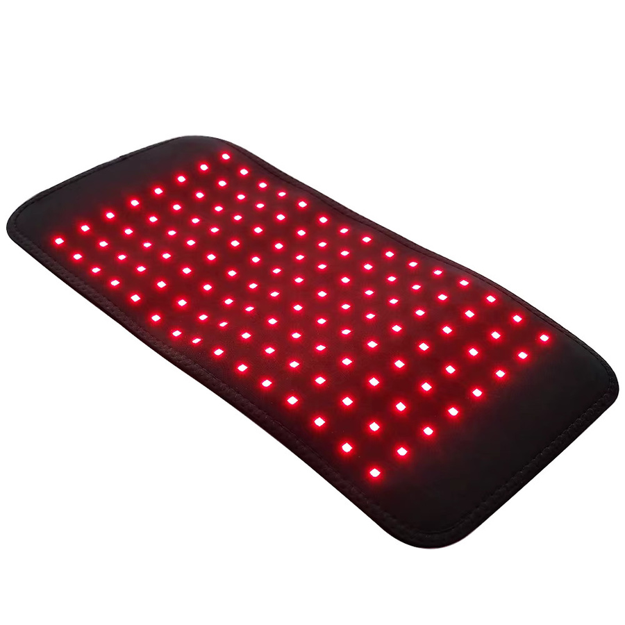 Raiuleko Rotlicht-Massage-Heizkissen mit 120 LED und Infrarotlicht (660nm & 850nm) für Rücken, Schulter und Gelenke, Schwarz - Bild 2