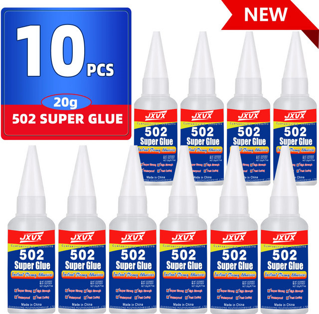 LOOLIFL 502 Superkleber extra stark, Cyanacrylat-Klebstoff für Leder, Gummi, Holz, Metall, Glas und Kunststoff, flüssig mit Präzisionsspender - Bild 1