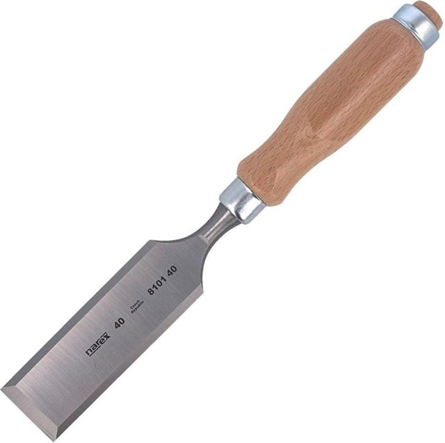 Narex Wood Line Profi Zimmermannsmeißel mit abgeschrägter Schneide, 40 mm, Stahl, Mehrfarbig - Bild 1