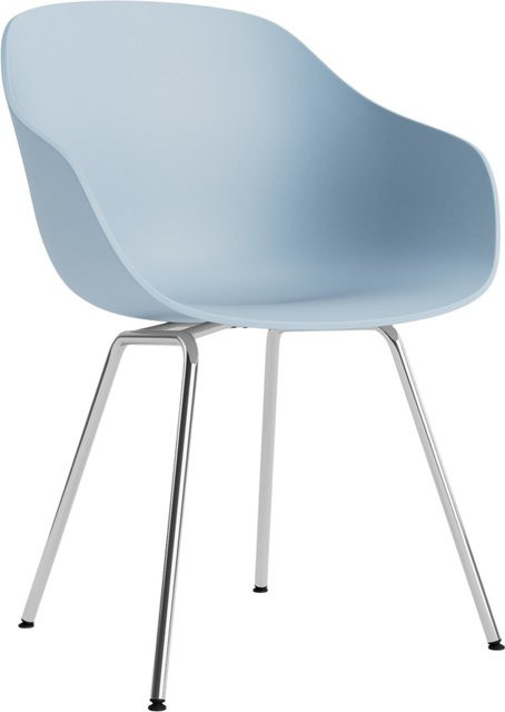 HAY About A Chair AAC 226 mit Armlehnen in Beige oder Blau und mattem Stahlgestell - Bild 1