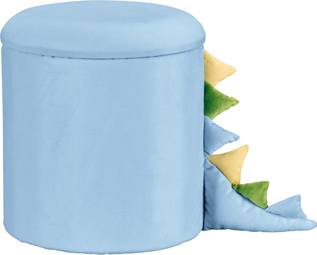LIVARNO HOME Kinderhocker mit Aufbewahrung Dino in Multicolour mit Holzfüßen - Bild 1