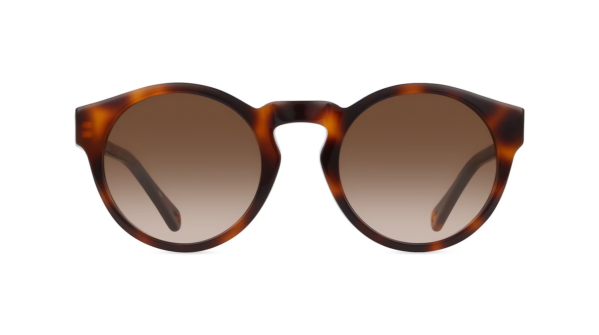 Chloé CH0158S Sonnenbrille Panto, Vollrand, Kunststoff, Unisex, Brown - Bild 1