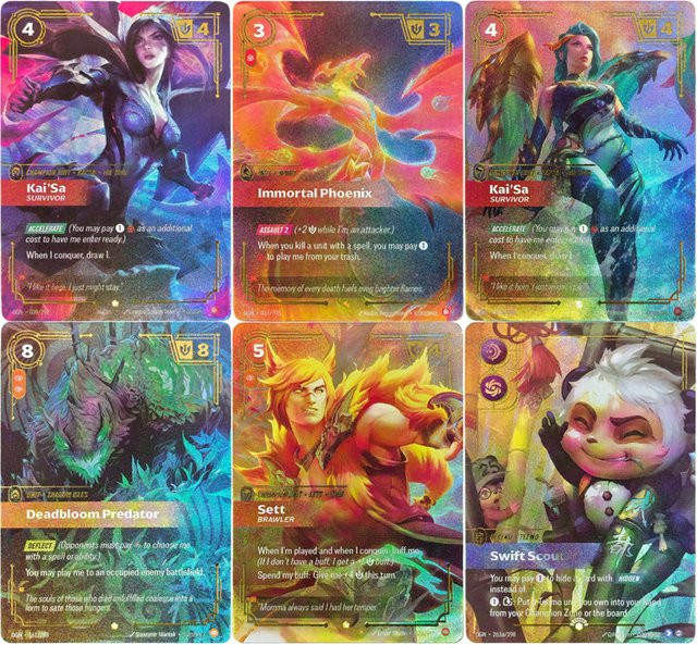 Bandai League of Legends Proxy Riftbound League of Legends Sammelkartenspiel Origins OGN Kai'Sa - Survivor 039/298 Deadbloom Sett Champion Einheitskarte - Bild 1
