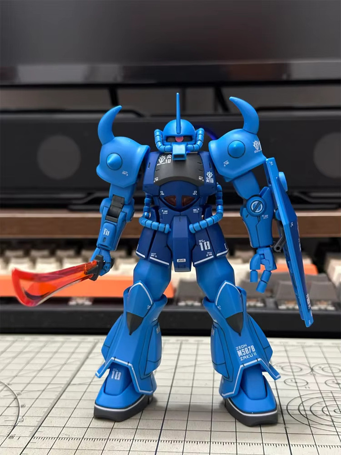 Star Trading Gouf MS-07B Mech Bausatz, Actionfigur, mit Ständer, Wasserschiebeaufkleber - Bild 2