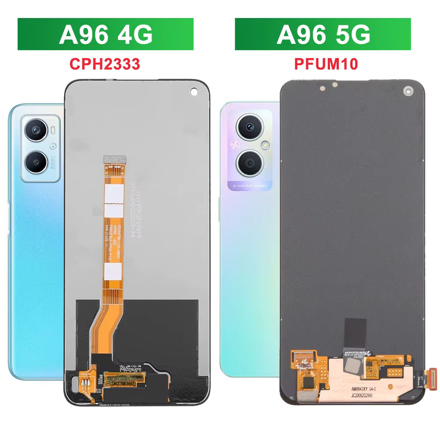 OPPO A96 CPH2333 LCD Display mit Touchscreen Digitizer Montage und Rahmen in Schwarz für die Telefon Reparatur - Bild 4