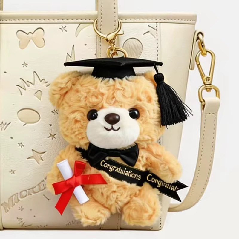 MIAOOWA Dr. Bär Plüsch-Anhänger, Plüsch / Textil, Braun - Bild 3