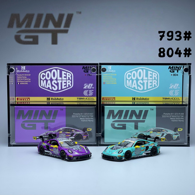 MINIGT 911 GT3 R, Miniaturmodell, 1:64, Metall, Druckguss - Bild 1