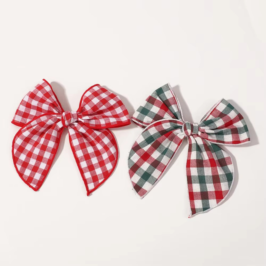 Kids Bows Haarspangen mit karierter Schleife, 2 Stück, Kinder - Bild 3