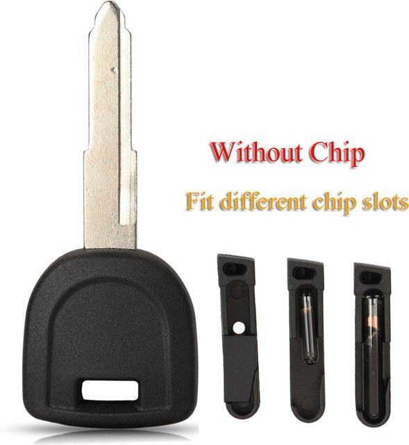 Jingyuqin Ersatz-Transponder-Autoschlüsselgehäuse für MAZ24R Blade Remote-Autoschlüssel ohne Chip, Schwarz - Bild 1