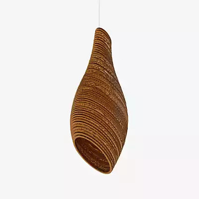 Graypants Scraplights Nest Pendelleuchte aus Holz in Grau und Braun - Bild 1