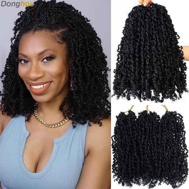 Donghou Yanky Twist Häkelhaar, synthetische Senegalese Twist, 12–8 Zoll - Bild 1