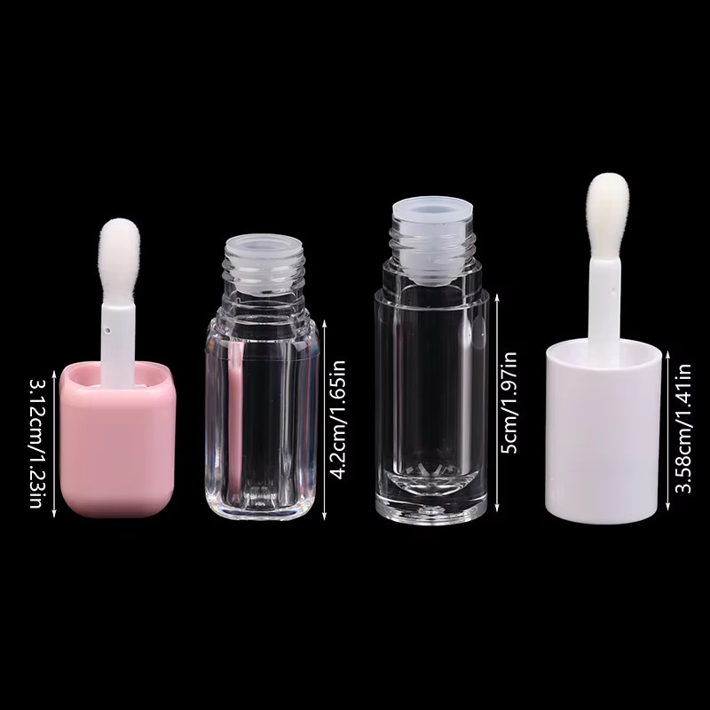 HNKMP Lipgloss-Röhrchen, 6 ml, transparent, mit großem Pinsel - Bild 2
