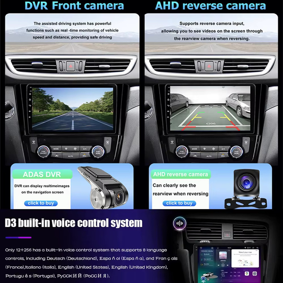KJ-NAVI Android 16 Multimedia Autoradio für Hyundai Tucson 3 (2015 - 2018) mit Navigation, Wireless CarPlay und Bluetooth in Schwarz - Bild 5