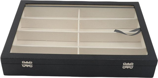 Musysh Brillen-Display-Koffer, 8 Fächer, beige - Bild 1