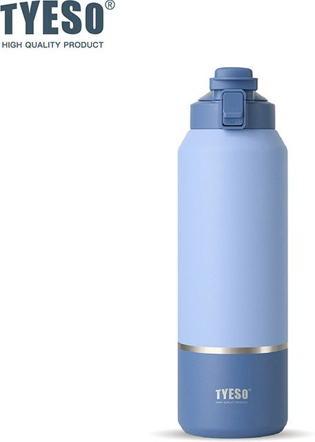 Tyeso Thermoskanne Reisebecher mit Griff, Vakuum-Isolierbecher Pink, 1500 ml - Bild 1
