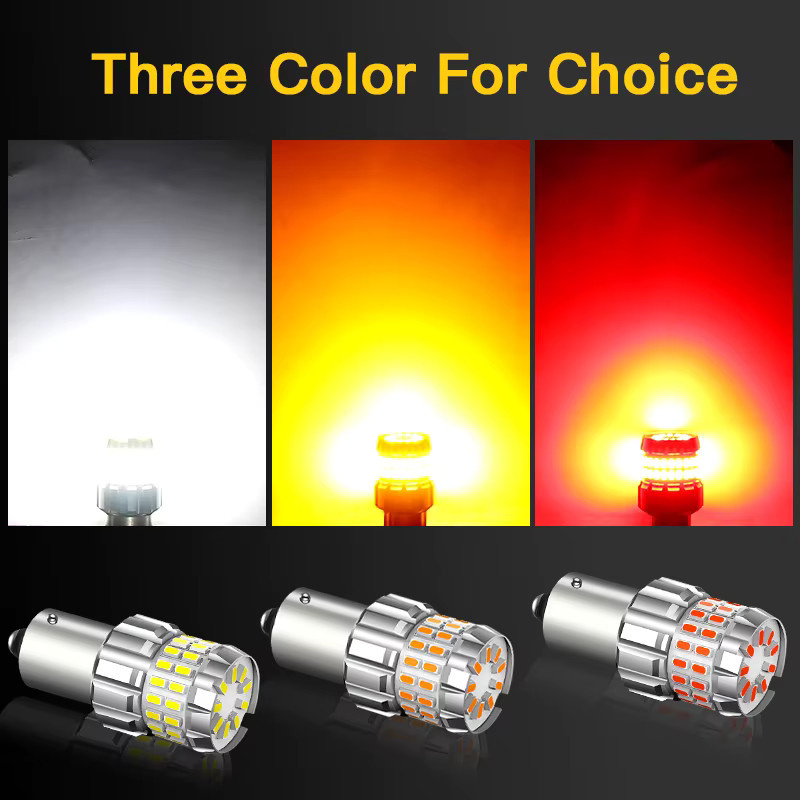 APMATAUTO 2er Set LED Auto Birnen BA15S P21W 1156 Weiß für Bremslicht Rückfahrlicht Tagfahrlicht und Nebelscheinwerfer 12V - Bild 4