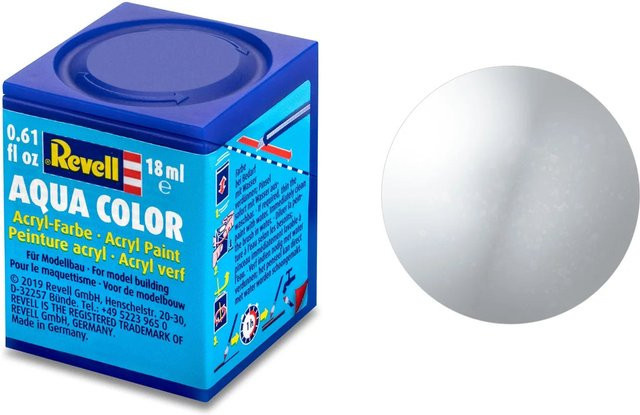 Revell Aqua Color Acrylic Metallic Aluminium Grau 18ml - Bild 1