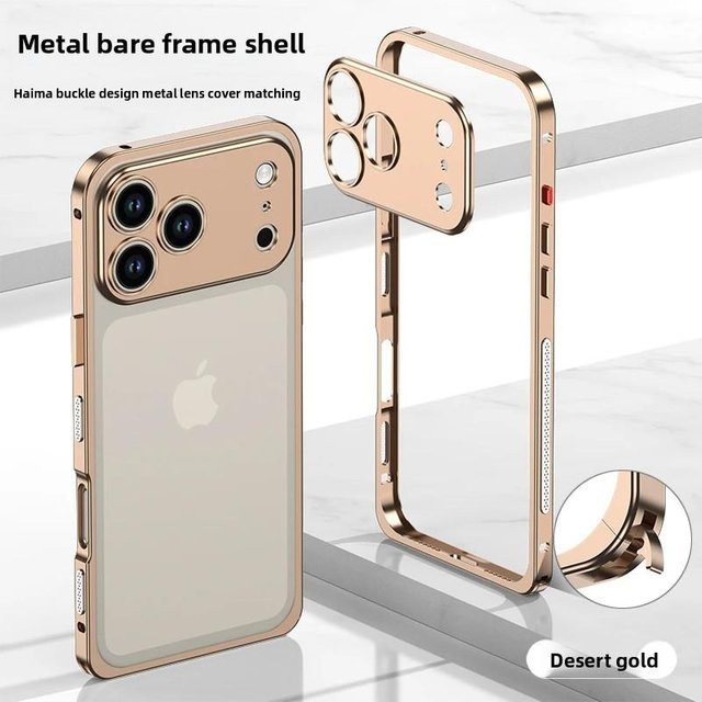 Stoßfeste Handyhülle aus Aluminiumlegierung für Apple iPhone 17 Pro Max und iPhone 17 Air mit Wärmeableitung in Original-Telefonfarbe - Bild 1