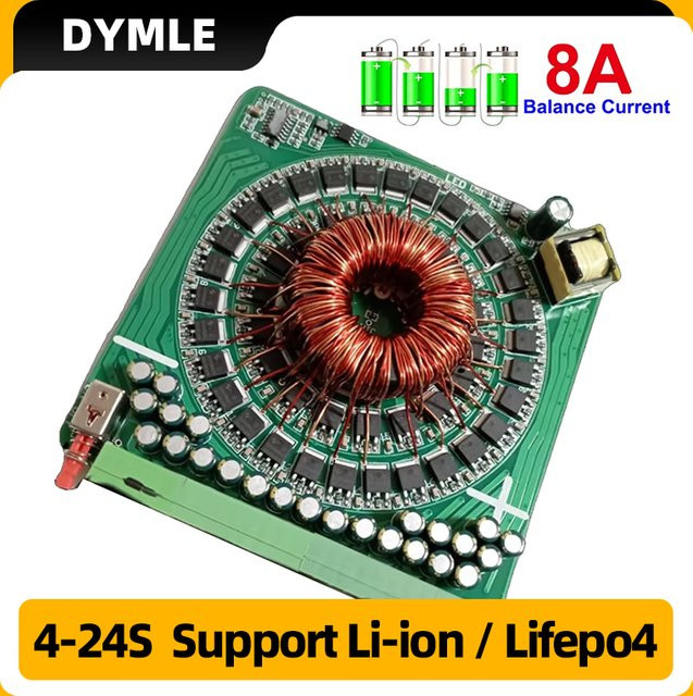 DYMLE Smart Active Balancer für 4-24S LiFePO4 und Li-Ion Akkus als BMS Zubehör - Bild 1