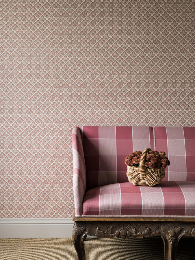 Von Brömssen Tapete Laura Botanical in Coral und Pink im skandinavischen Design - Bild 1