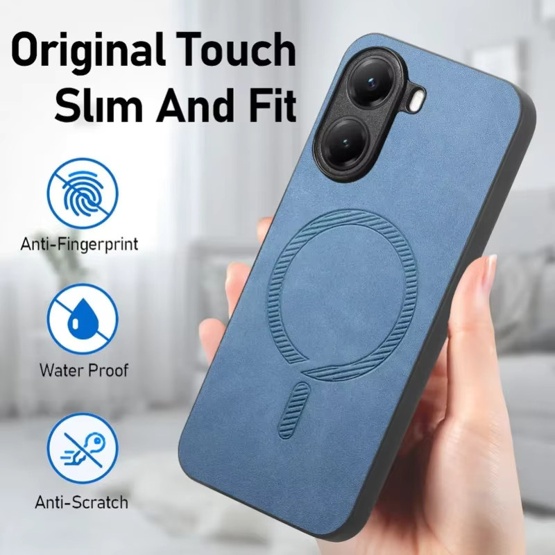 Luxuriöse Retro-Business PU-Lederhülle für Xiaomi POCO X8 Pro Max X7 F8 Ultra F7 M8 M7 Pro, Magnetische Stoßfeste Schutzhülle, Farbe: Schwarz - Bild 3