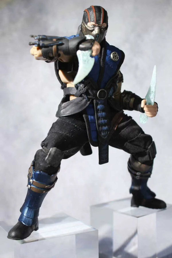 Bandai Mortal Kombat Sub-Zero Action Figur, Blau, Einzelfigur - Bild 5