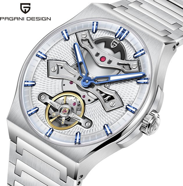 Pagani Design Armbanduhr, Automatik, Edelstahl, Saphirglas, 42 mm, Herren - Bild 1