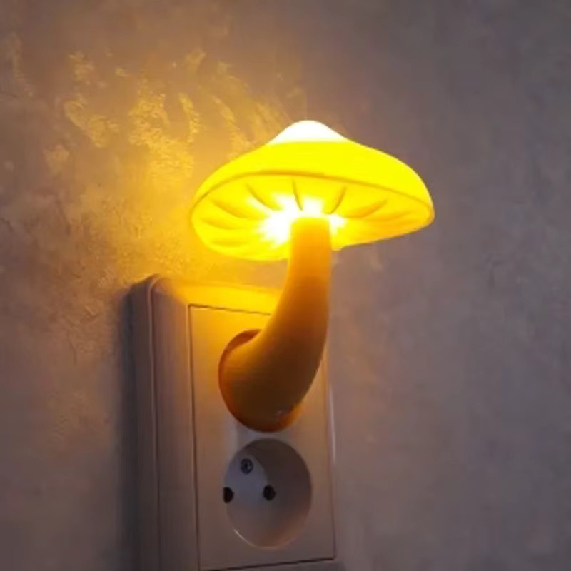 KDULIT LED Pilz-Nachtlicht mit Lichtsensor für die Steckdose in Warmweiß - Bild 3