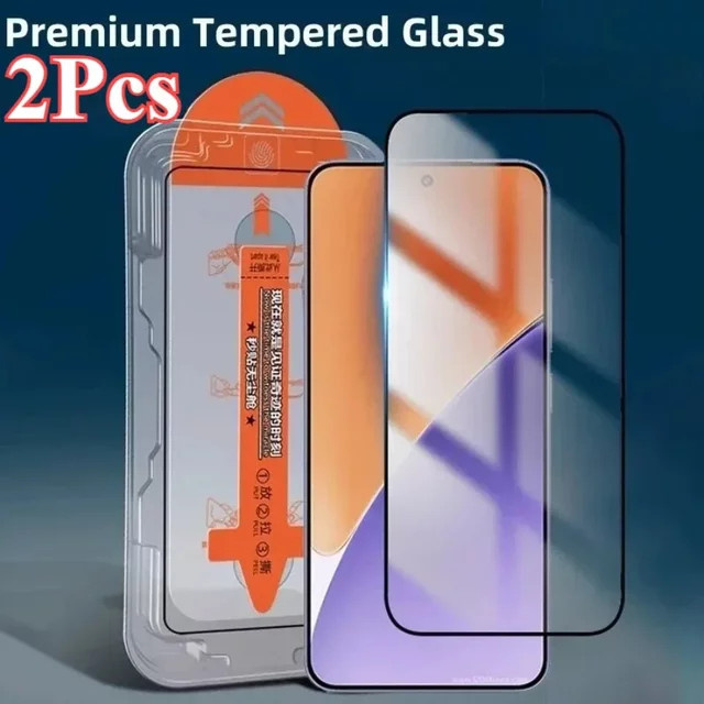 Xiaomi Schutzfolie aus gehärtetem Glas mit 9H Härtegrad für Poco C75 C71 C61 M5 F6 F7 Ultra X7 X6 M7 Pro transparent - Bild 1