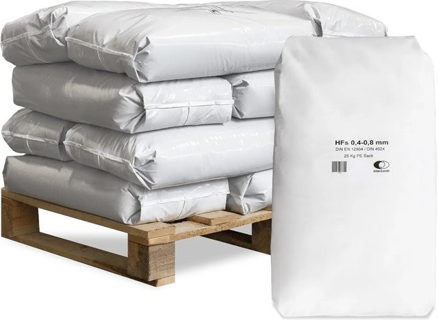 Wolff & Müller Galamio Filtersand für Sandfilteranlagen, Körnung 0,4 - 0,8 mm, 300 kg Palette (12 x 25 kg) - Bild 1