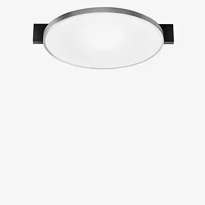 Light Point Inlay Round LED Deckenleuchte, schwarz/silber, Durchmesser: 34,2 cm - Bild 1