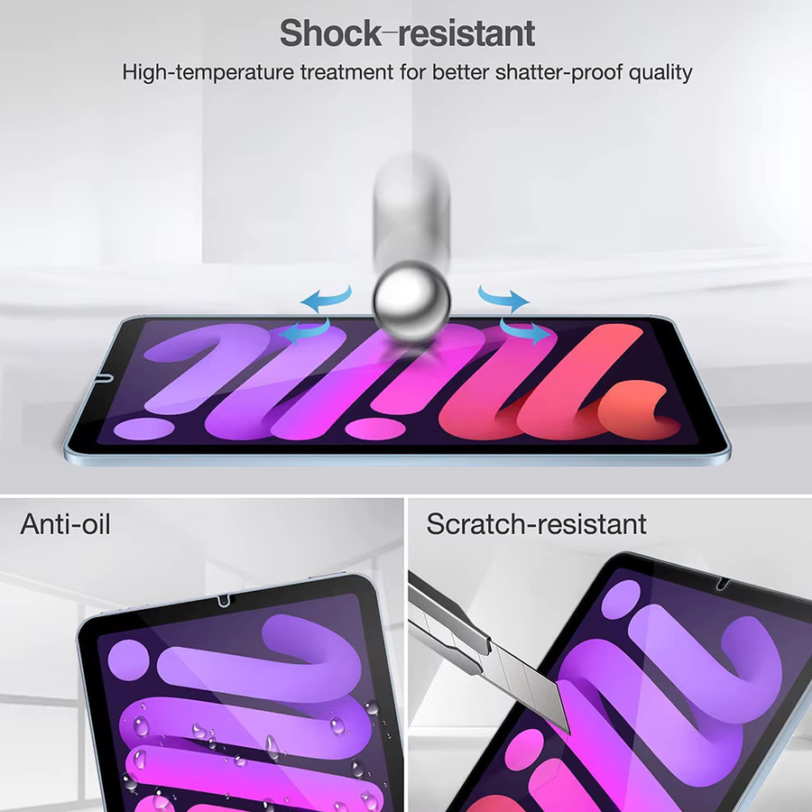 Displayschutzfolie aus gehärtetem Glas für Apple iPad Modelle in Transparent - Bild 4